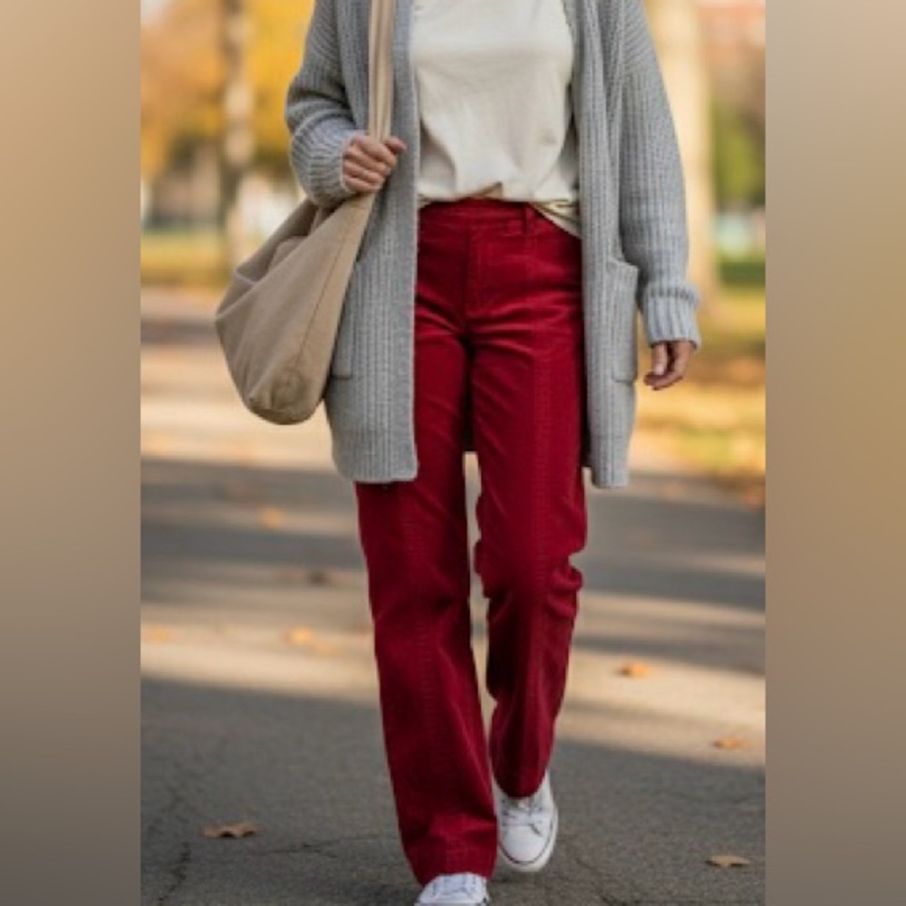 Anthropologie Velvet Essential Slim Red Pants
Women’s Size: 8